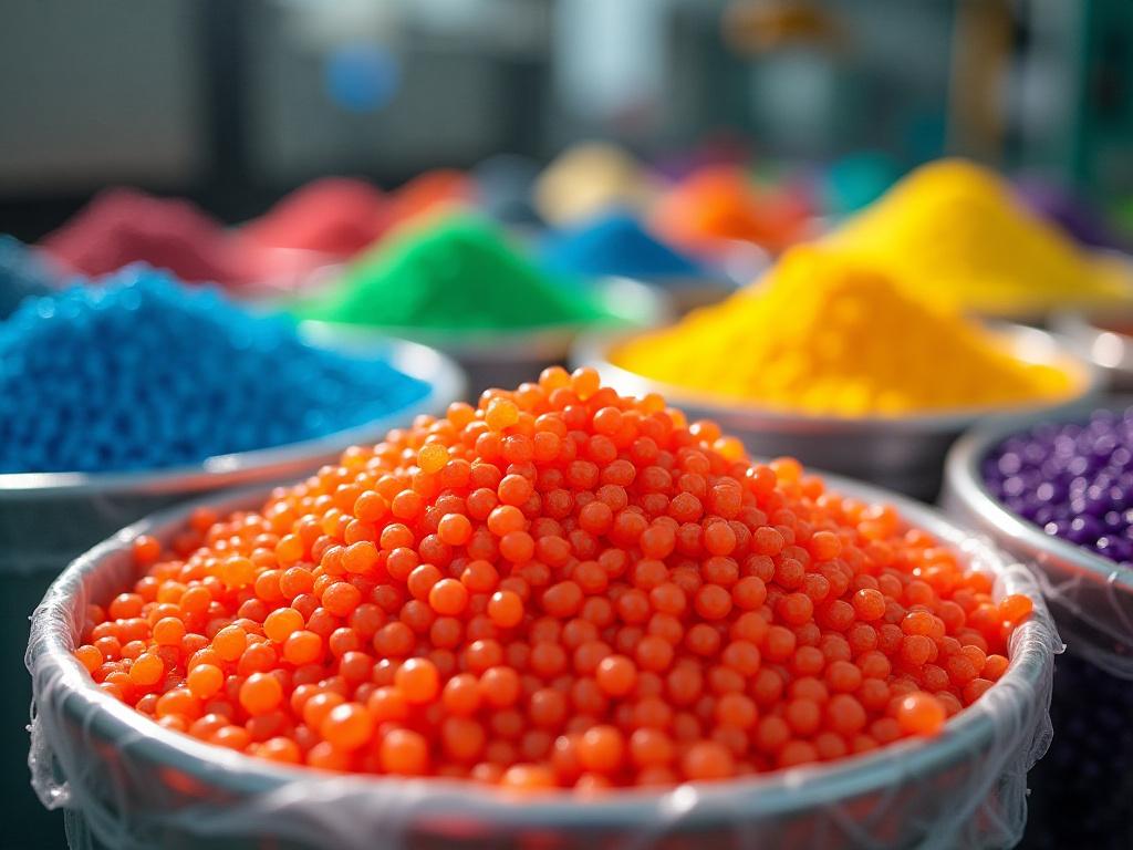 Kunststoffherstellung mit Pigmenten